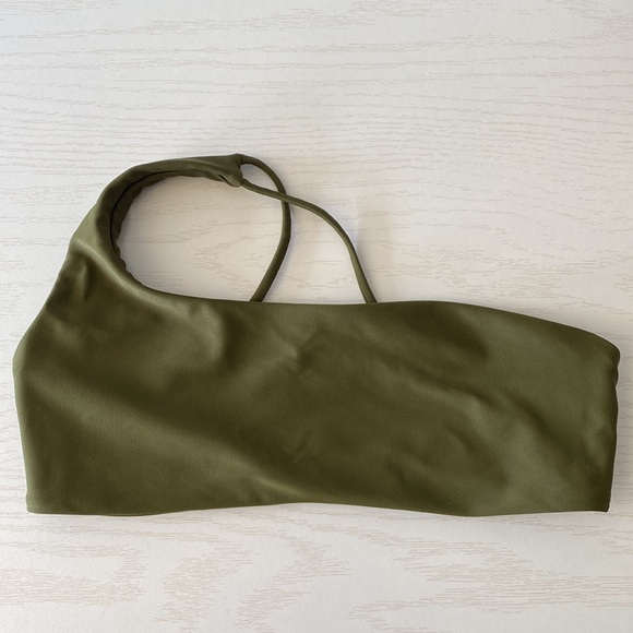 JADE Swim Womens Bandeau Asymmetrical Bikini Swim Top - Picture 5 of 13